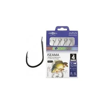 Rybářský háček MIKADO Sensual Iseama vel.1 BN černý nikl 0.22mm /70cm-10 ks HSP10009-1B-022