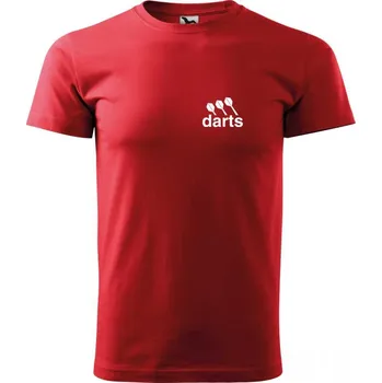 Pánské tričko Malfini Triko s potiskem - Darts - red - XXL
