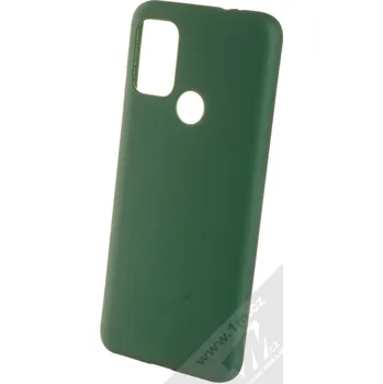 Pouzdro na mobilní telefon 1Mcz Matt TPU ochranný silikonový kryt pro Motorola Moto G10, Moto G10 Power, Moto G20, Moto G30 tmavě zelená (forest green)