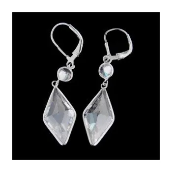 Náušnice Stříbrné náušnice s klasickým zapínáním