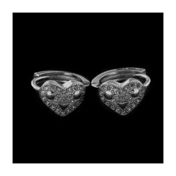 Náušnice Stříbrné náušnice kamenové kroužky