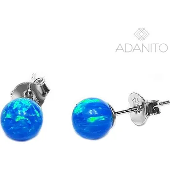 Náušnice Stříbrné opálové náušnice