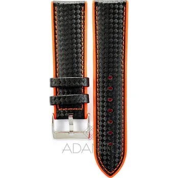 Řemínek na hodinky Silikonový řemínek na hodinky s karbonovým vzorem