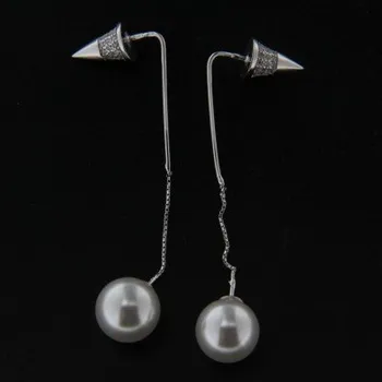 Náušnice Stříbrné náušnice s klasickým zapínáním