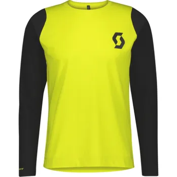 cyklistický dres Dres Scott M's Trail Progressive l/slsul yel/blac Velikost: L
