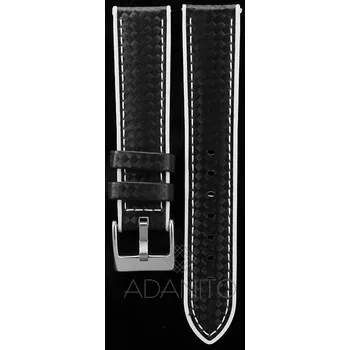 Řemínek na hodinky Silikonový řemínek na hodinky s karbonovým vzorem