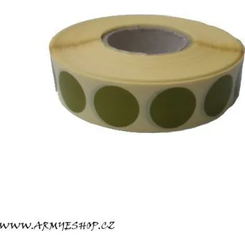 Terč na sportovní střelbu Zálepky na terče 19mm zelené