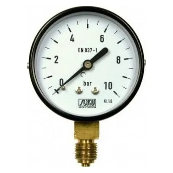 Ventil SUKU manometr typ 4301 - D 63 0 - 4 bar G1/4" spodní