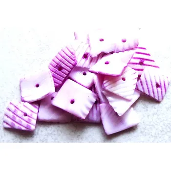 Materiál na výrobu šperku perleť zlomky 5-8 mm fialové