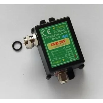 Příjem digitálního pozemního vysílání DVB-T/T2 zesilovač 21-60.k.30dB venk.VL