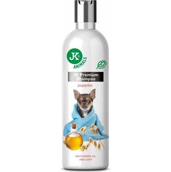 Kosmetika pro psa JK ANIMALS, Prémiový šampon pro štěňata, 250 ml, s výtažky z ovsa, makadamový olej