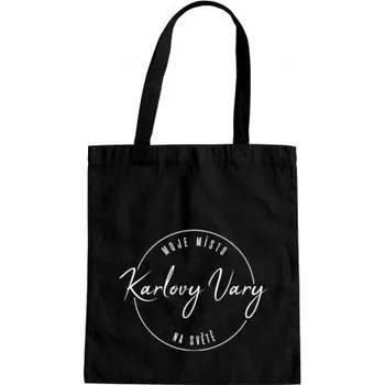 Žertovný předmět Karlovy Vary - moje místo na světě - taška s potiskem- Tričkový.cz