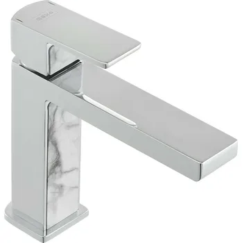 Vodovodní baterie SIKO umyvadlová baterie dek. bílý mramor SIKOBSEL271DMB