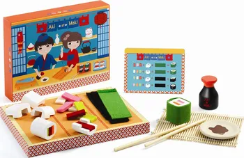 Dřevěná hračka Djeco DJ06537 Sushi Set Aki a Maki