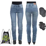 W-Tec Dámské moto jeansy W-TEC Lustipa Barva modrá, Velikost XXL