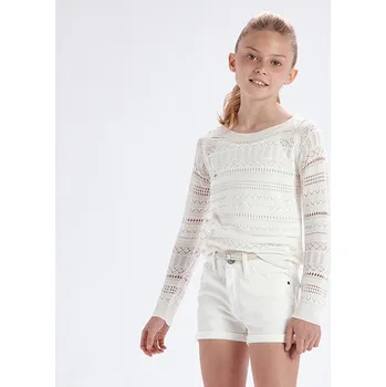 Dívčí svetr Dívčí přízový svetr Mayoral 6318 smetanový Rozměr: 140 (10 let)