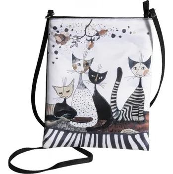 Nákupní taška Kabelka Rosina Wachtmeister - Kočky v šedé (Kabelka s kočkami)