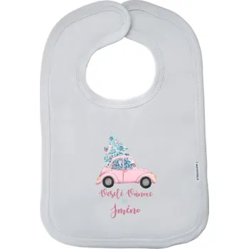 Bryndák Dětský bryndák New Baby Veselé Vánoce přeje Jméno