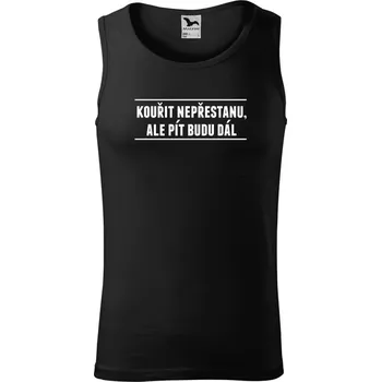 Pánské tílko Pánské tílko Malfini Core Kouřit nepřestanu, ale pít budu dál