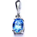 Stříbrný přívěsek, přírodní topaz swiss, přívěšek ze stříbra, P 1245