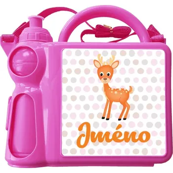 Svačinový box Svačinový set Srneček se jménem