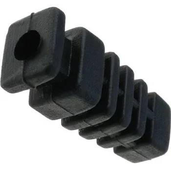 Vývodka pryžová 4mm černá