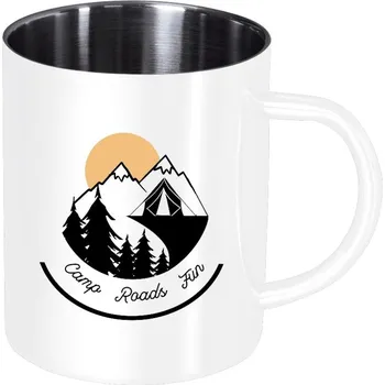 Nerezový hrnek Camp roads fun