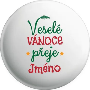 Placka Veselé Vánoce přeje