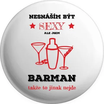 Placka Nesnáším být sexy, ale jsem barman