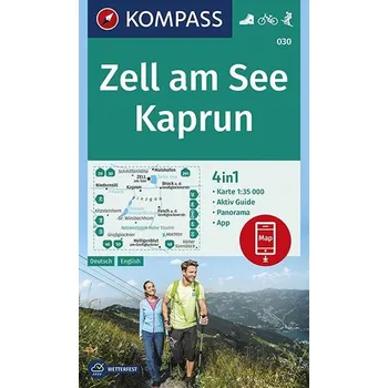 Recenze Zell am See, Kaprun 1:35 000 - Nakladatelství Kompass Karten [DE/EN] (2019)