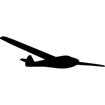 samolepka samolepka větroň (silueta kluzák)