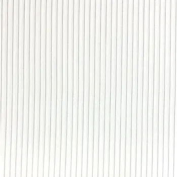 Kostýmovka 20945 off white, stříbrný tenký pruh, š.145