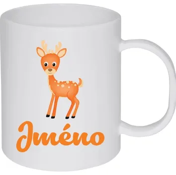 Hrnek 330 ml - plastový Srneček se jménem
