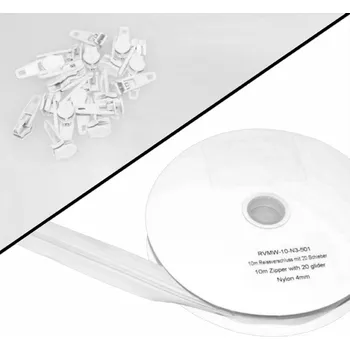 Zip Zip metrážový N3 10m + jezdec 20ks, ložní, zipové pásmo, nekonečný