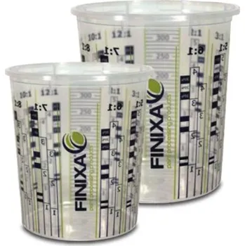 Finixa - Transparentní míchací kelímek na barvu potištěný 400ml (Finixa - Transparentní míchací kelímek na barvu potištěný 400ml)
