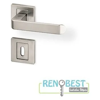 Dveřní kování AC-T Dveřní kování DIPLOMAT R HR efekt nerez Provedení: pro klíč - BB, Povrchová úprava: nerez