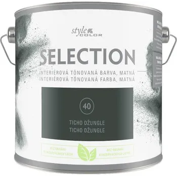 Samolepící dekorace Barva na zeď StyleColor Selection Ticho džungle zelená 2,5 l