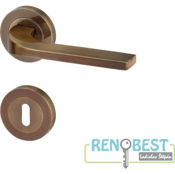 Stavebniny AC-T Dveřní kování ULM R bronz Provedení: pro vložku - PZ, Povrchová úprava: bronz