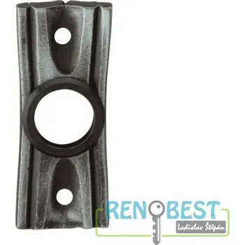 Dveřní kování AC-T Rozeta řady 7 ke klice KONSTANZ Provedení: Rozeta BB 7 – na klíč, Povrchová úprava: kované železo