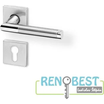 Dveřní kování AC-T Dveřní kování LUKA R HR PullBloc black nerez PK Provedení: klika levá/koule, Varianta: Povrchová úprava: Nerez; Typ klíče: FAB, Varianty: PullBloc