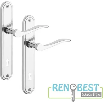 Dveřní kování ROSTEX Dveřní kování ELEGANT chrom nerez Rozteč: 72 mm, Provedení: klika/knoflík, Povrchová úprava: chrom-nerez