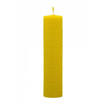 Svíčka Pleva Svíčka ze včelího vosku, šíře 40 mm výška 167 mm