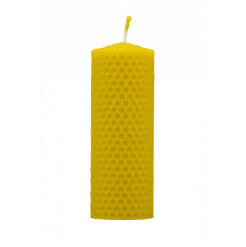 Svíčka Pleva Svíčka ze včelího vosku, šíře 40 mm výška 100 mm