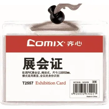 Obalový materiál Comix Jmenovka T2557 průhledná