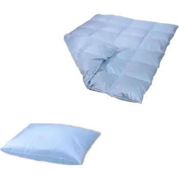 přikrývka Lina Souprava 220x200 cm,2xpolštář 70x90cm MODRÁ Obsah prachového peří: 25% prachového peří, zbytek obsahuje kvalitní husí drané peří