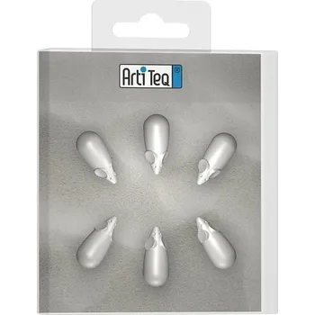 Dekorativní magnet Artiteq Magnety pro Card Rail, 6 ks, bílé