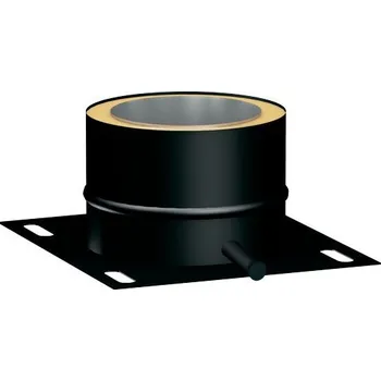 Základová deska s bočním odtokem černá 150-30 mm SP