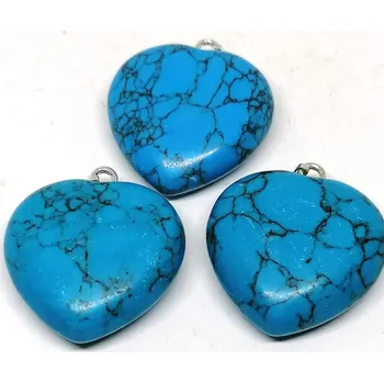 Přívěsek Tyrkenitové srdce - 3cm