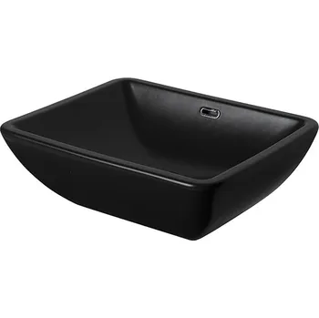 Umyvadlo Noken Forma Umyvadlo na desku 50x40 cm s přepadem, včetně výpusti, matné černé, 100274759