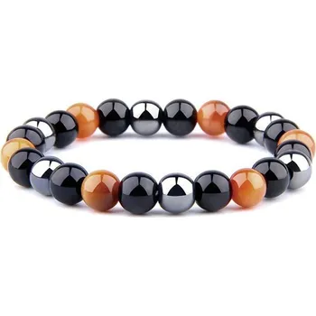 Přívěsek Korálkový náramek oranžové tygří oko